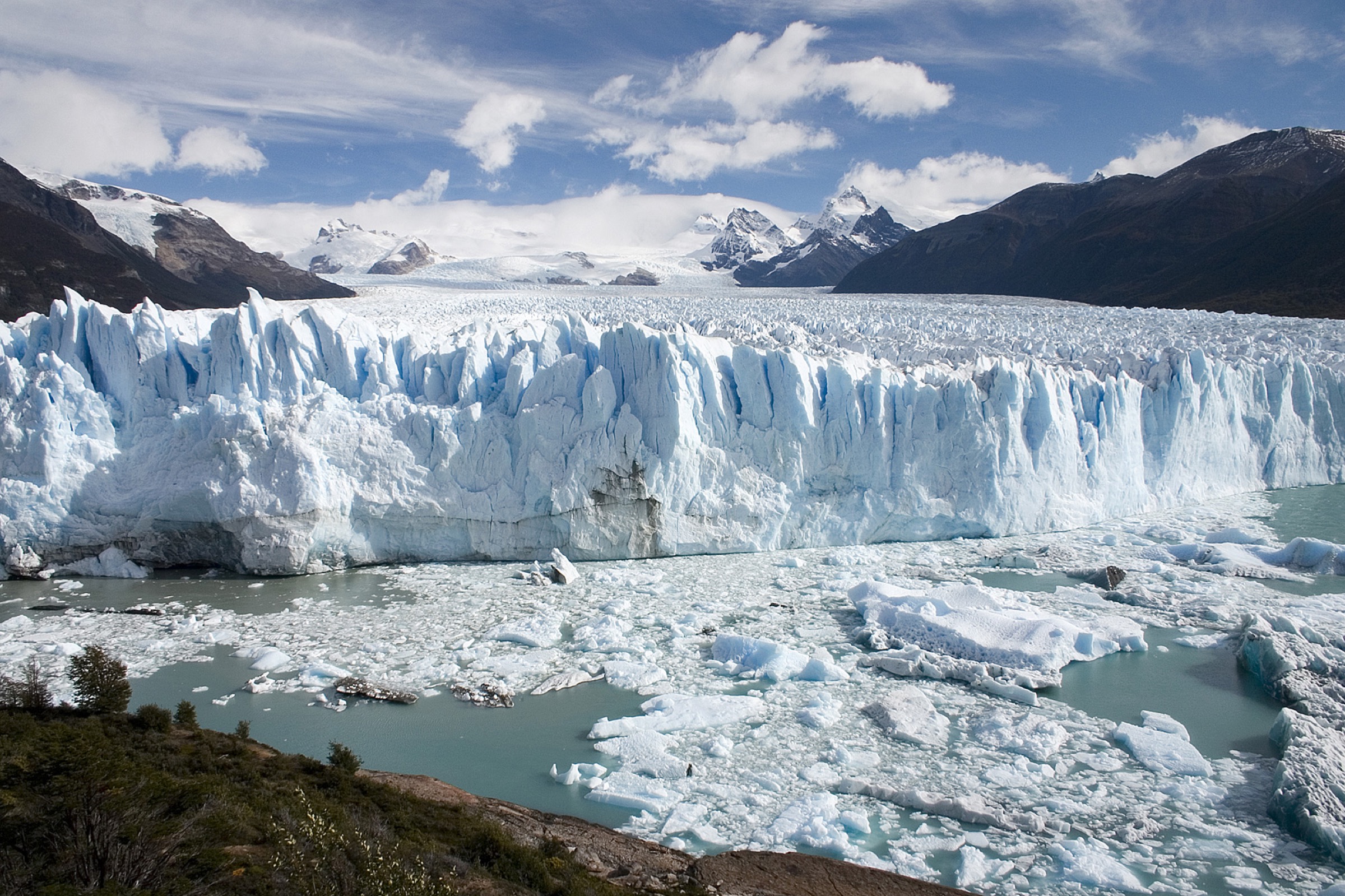 Vue glaciaire en Patagonie argentine
